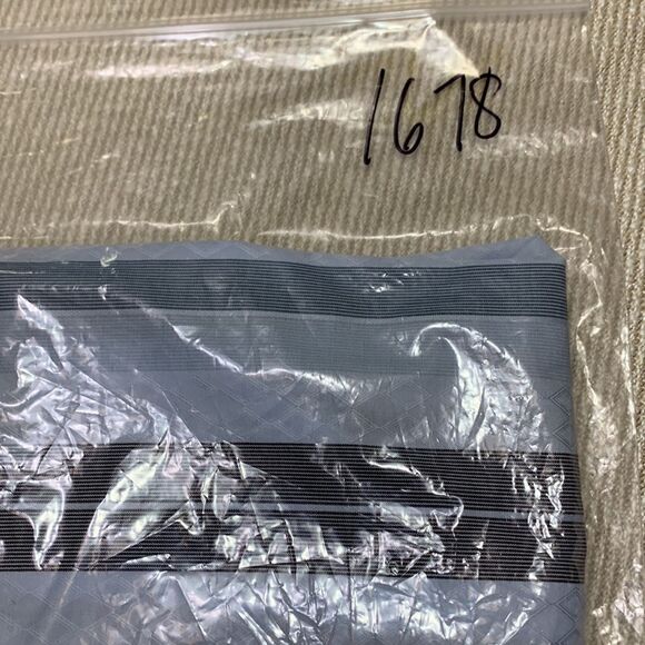 ZAGIRI shirt hidden button front embroidered cuffs stitch detail stripe men’s L - Picture 13 of 14